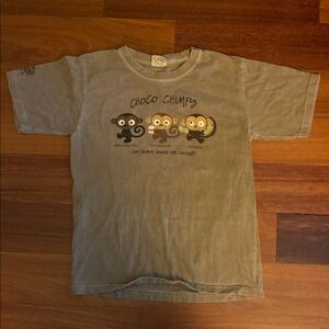 Choco Chimp Kids Tee - Classic Gray